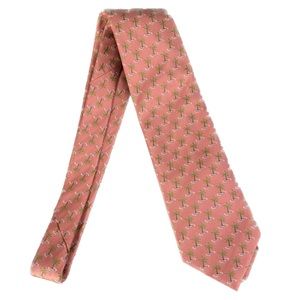 JZ Boulder coral-pink palm tree tie.  Excellent used condition.